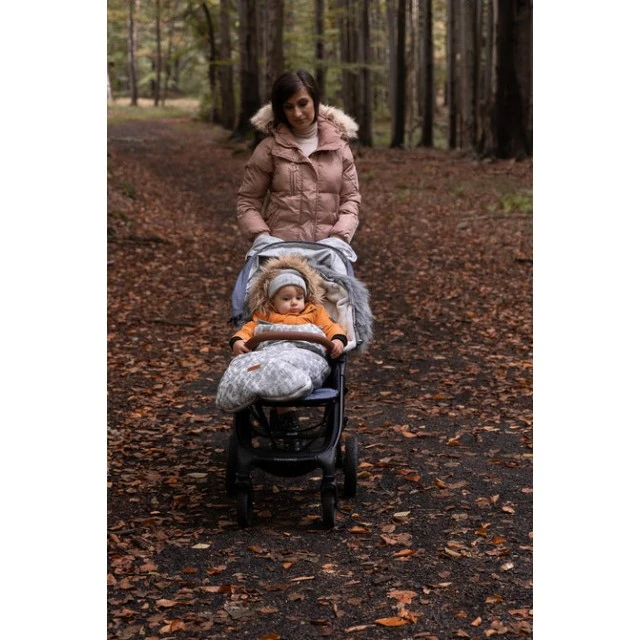Winter footmuff Olaf Light Grey