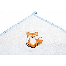 Baby Hooded Towel 100X100 Fox Blue Sensillo