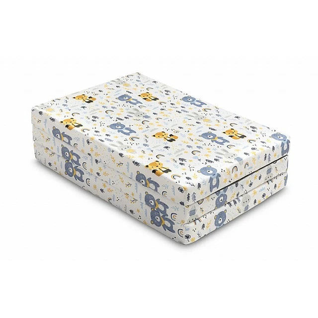 Folding Travel Mattress Forest Friends 120X60X5cm Sensillo