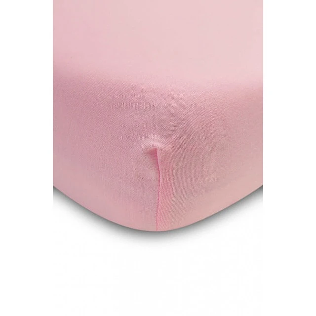 Cotton Fitted Sheet Jersey Deluxe Pink 60X120 Sensillo