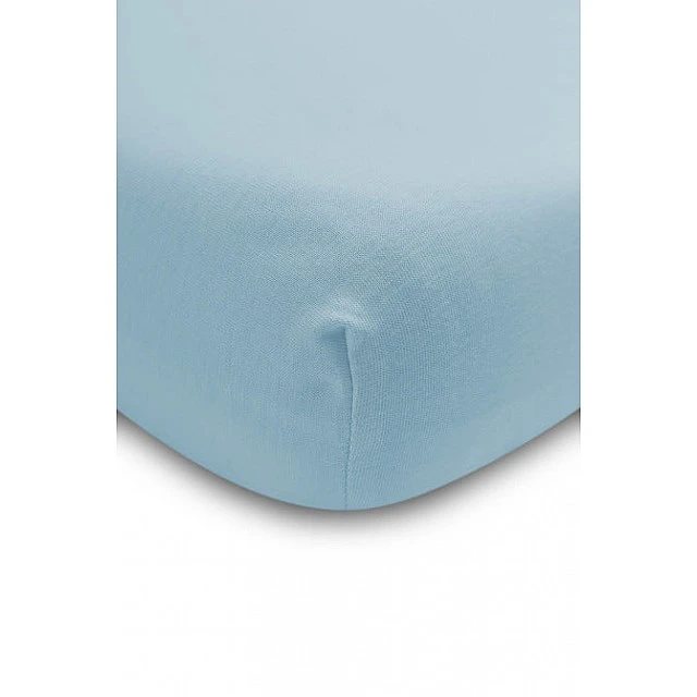 Cotton Fitted Sheet Jersey Deluxe Blue 60X120 Sensillo