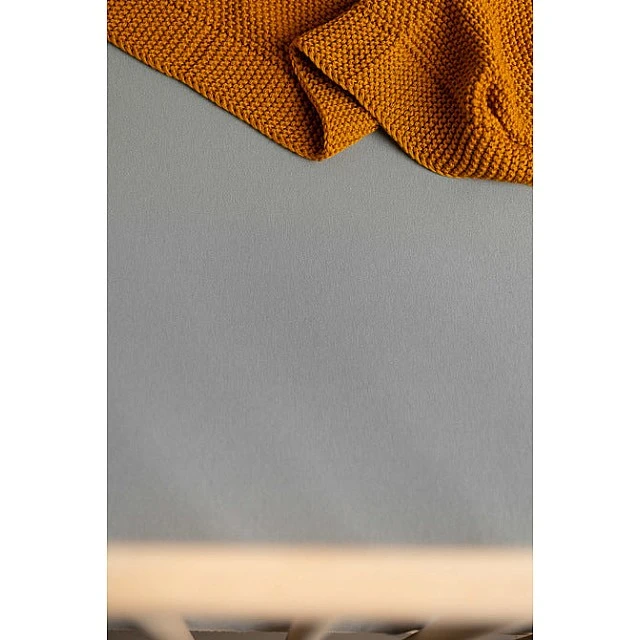 Памучен Чаршаф С Ластик Jersey Deluxe Сив 60Х120 Sensillo