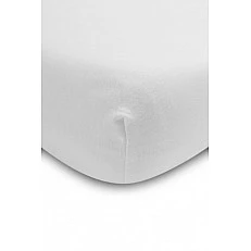 Cotton Fitted Sheet Jersey Deluxe White 80X160 Sensillo