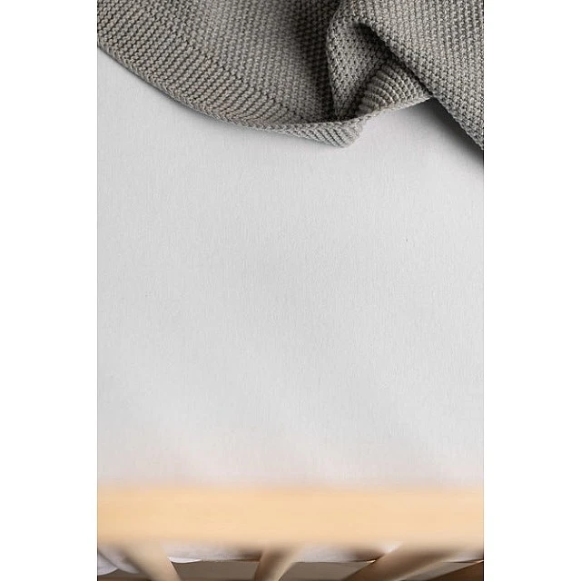Cotton Fitted Sheet Jersey Deluxe White 80X160 Sensillo