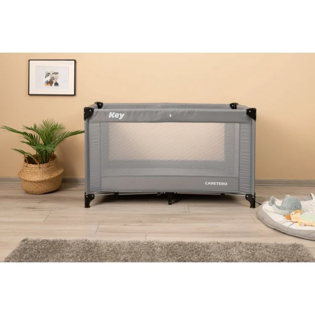 Key Gray Caretero folding travel bassinet