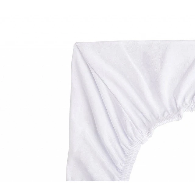 Next To Me Jersey Crib Sheet White 90X40 Sensillo