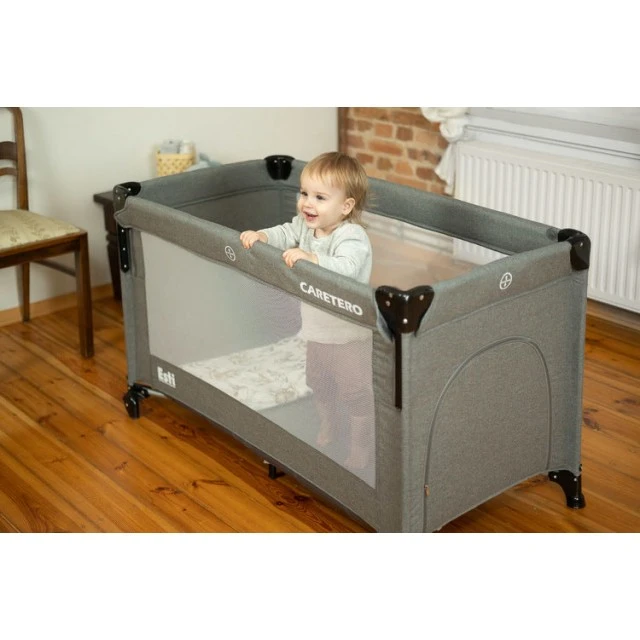 Сгъваема кошара с падаща страна Esti Grey Caretero