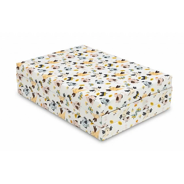Folding Travel Mattress Birds 120 X 60 Sensillo