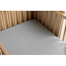 Водоустойчив Чаршаф с ластик Джърси Сив 120X60 Sensillo
