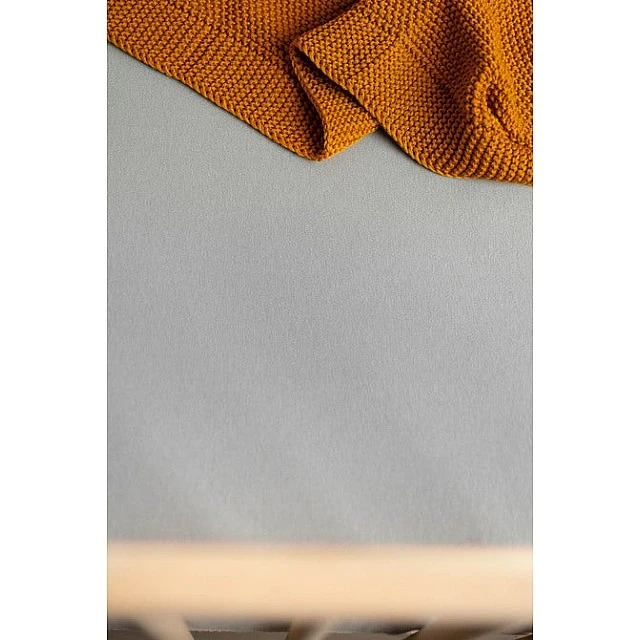 Водоустойчив Чаршаф с ластик Джърси Сив 120X60 Sensillo