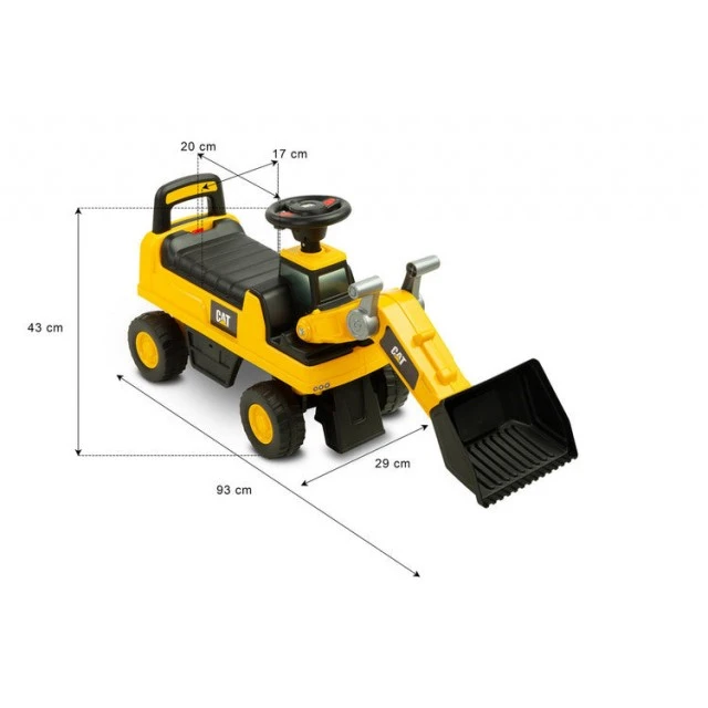 Caretero Toyz Excavator Loader Riding Toy