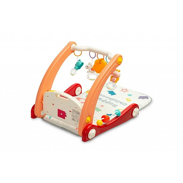 2B1 Baby Walker With Music Pad Pink Caretero Toyz