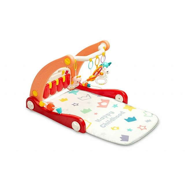 2B1 Baby Walker With Music Pad Pink Caretero Toyz