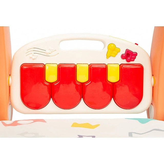 2B1 Baby Walker With Music Pad Pink Caretero Toyz