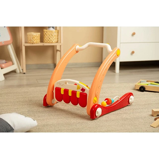 2B1 Baby Walker With Music Pad Pink Caretero Toyz
