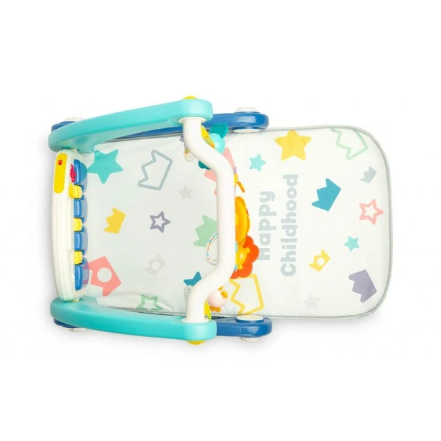 2В1 Проходилка С Музикална Подложка Синя Caretero Toyz