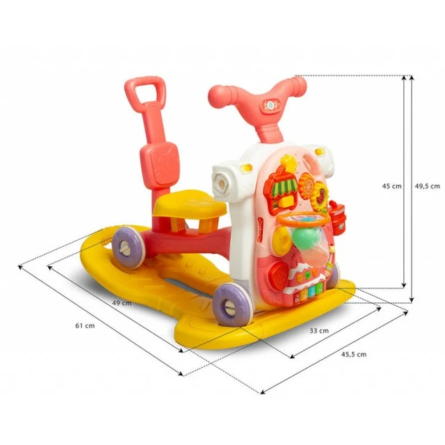 Multifunctional Walker 5В1 Pink Caretero Toyz
