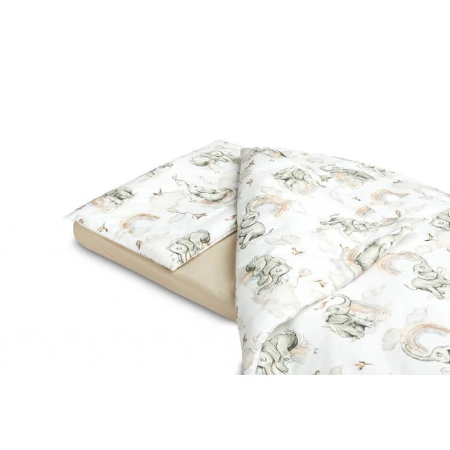 Bedding Set 3 Pieces Elephants 100x135cm