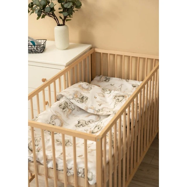 Bedding Set 3 Pieces Elephants 100x135cm