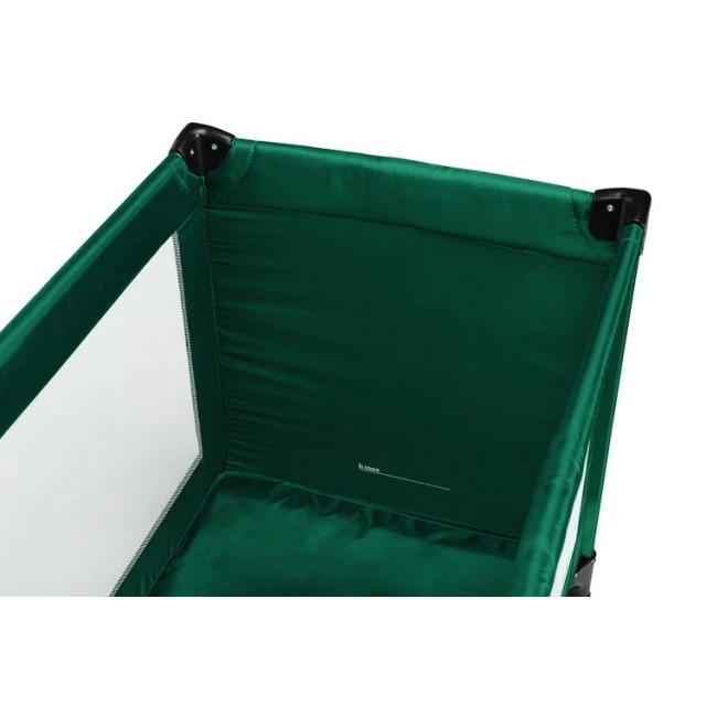 Folding travel cot Key Dark Green Caretero