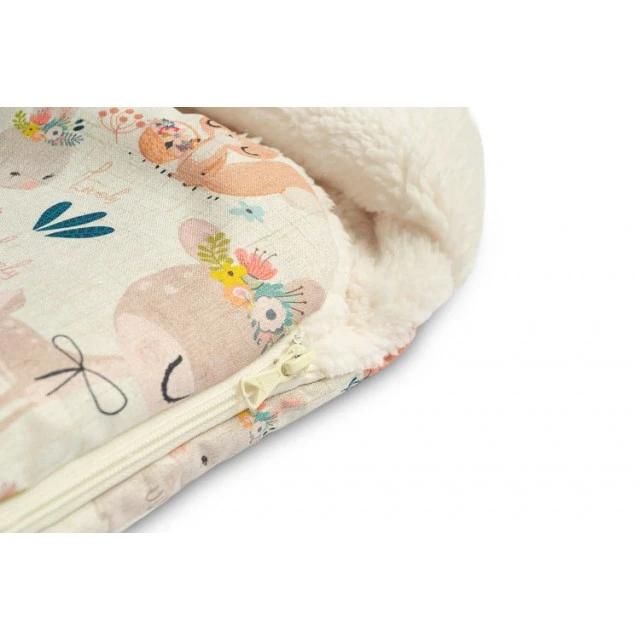 Winter footmuff for car seat and stroller Vintage
