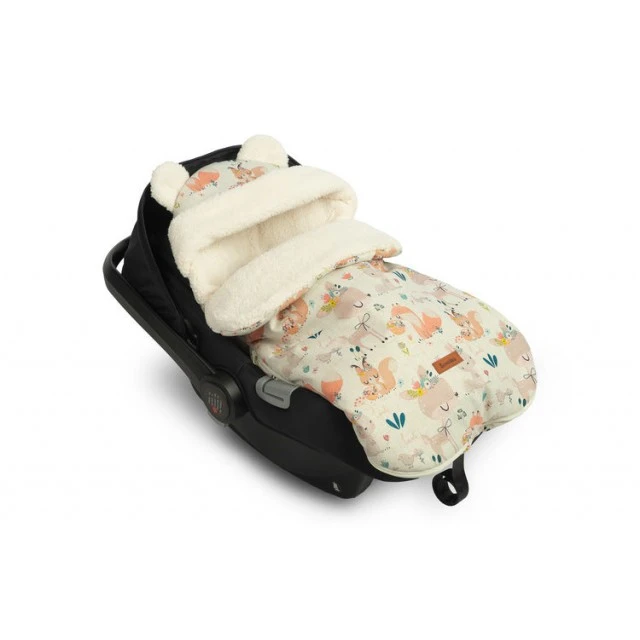 Winter footmuff for car seat and stroller Vintage