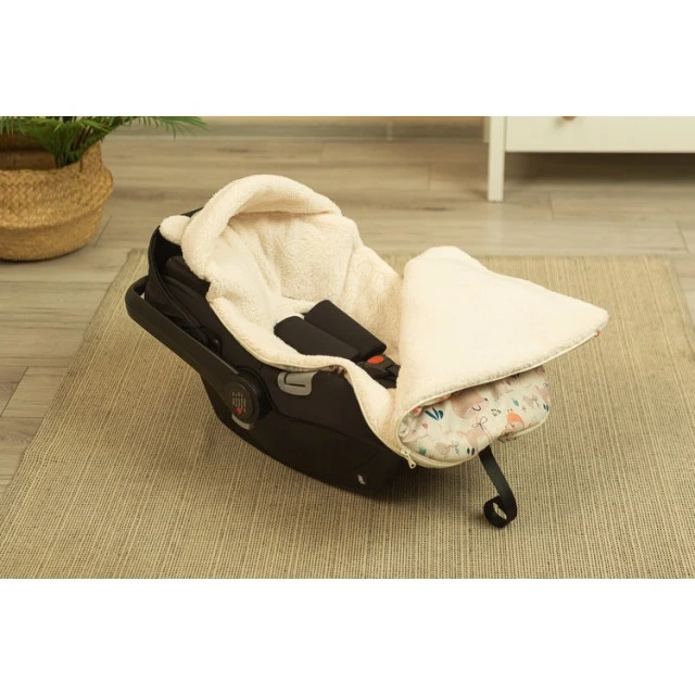 Winter footmuff for car seat and stroller Vintage