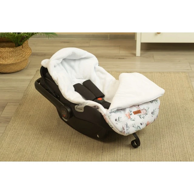 Winter Cover For Car Seat And Stroller White