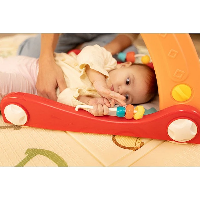 2B1 Baby Walker With Music Pad Pink Caretero Toyz