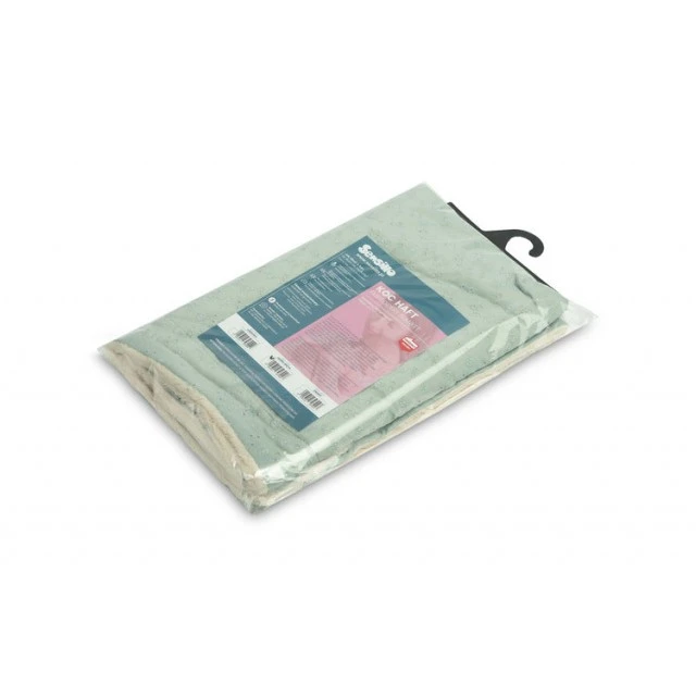 Blanket With Lace And Plush 80x100cm Mint