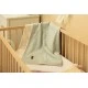 Blanket With Lace And Plush 80x100cm Mint