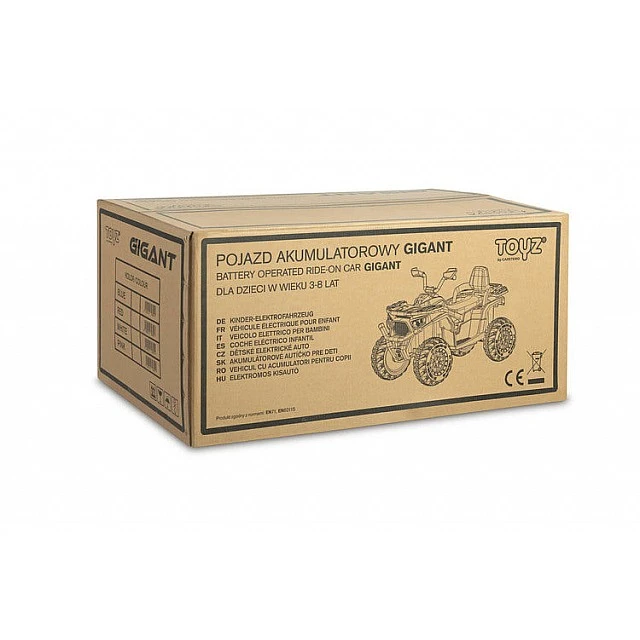 Battery Car Quad Gigant White Caretero Toyz
