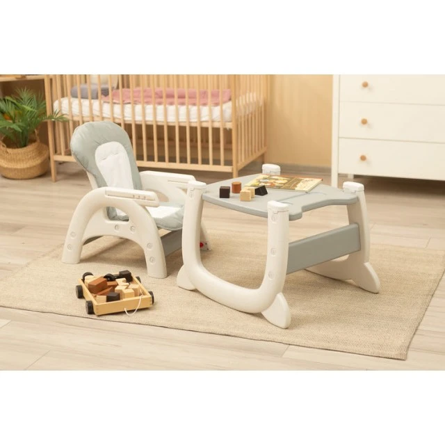 High chair 2 in 1 + Table Homee Gray Caretero
