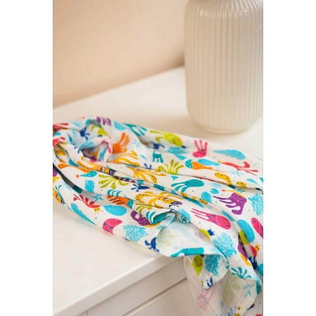 Bamboo Diaper Octopus 75X75 Cm Sensillo