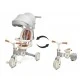 Tricycle and balancing wheel 2in1 Faro Gray Caretero Toyz