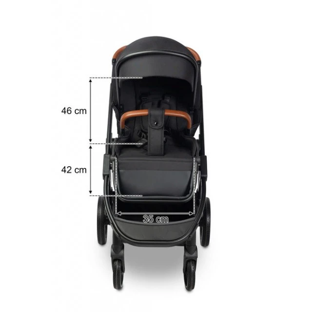 Количка Ratio Черна Caretero