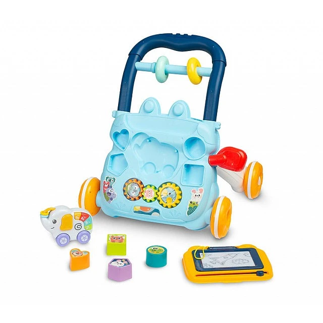 Zoo Pusher Blue Caretero Toyz Educational Walker