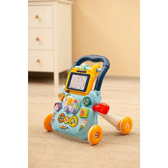 Zoo Pusher Blue Caretero Toyz Educational Walker
