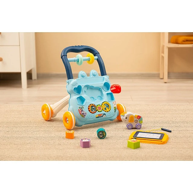 Zoo Pusher Blue Caretero Toyz Educational Walker