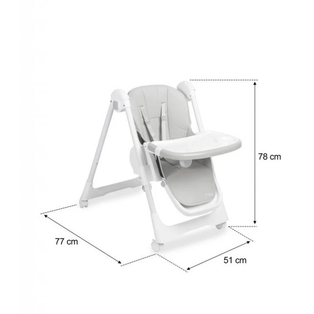 Highchair Megalo Light Gray Caretero