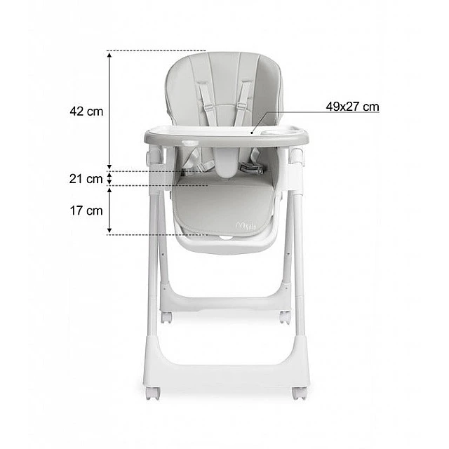 Highchair Megalo Light Gray Caretero