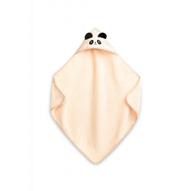 Panda Bath Towel 90x90cm Beige 100% Cotton