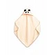 Panda Bath Towel 90x90cm Beige 100% Cotton