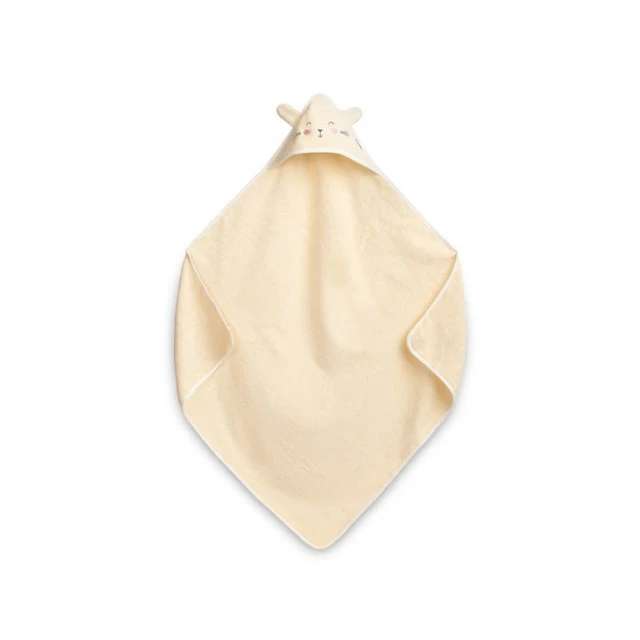 Rabbit Bath Towel 90x90cm Ecru 100% Cotton