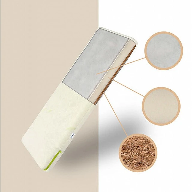 Aloe Vera Mattress With Coconut Foam+Buckwheat For Crib Next To Me 90/40/8cm Sensillo
