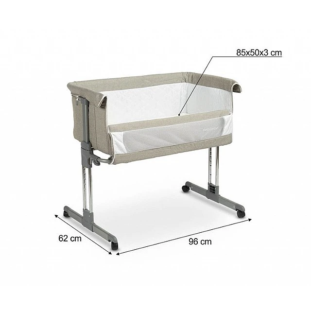Cot Next To Me Sleep2Gether Gray Caretero