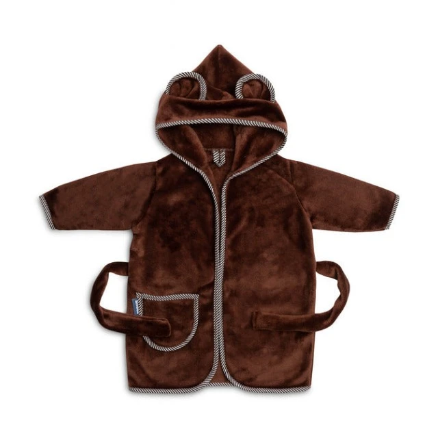 Elegant Children’s Bathrobe 1-2 Years Teddy Bear Brown