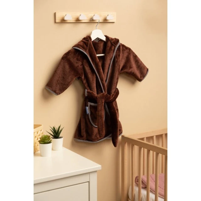 Elegant Children’s Bathrobe 1-2 Years Teddy Bear Brown