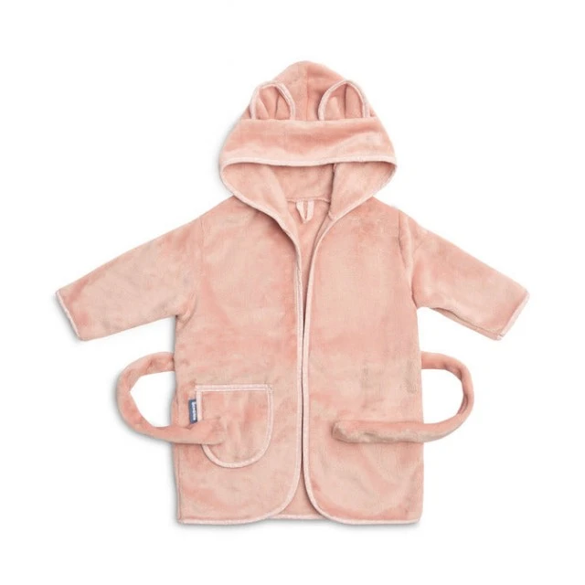Elegant Children’s Bathrobe 1-2 Years Teddy Bear Pink