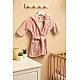 Elegant Children’s Bathrobe 1-2 Years Teddy Bear Pink